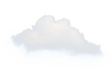 cloud on white