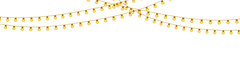 Yellow string lights on black background yellow lights 