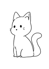 vector illustration of a cat