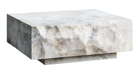 Podium features a raw industrial texture and is cut out for easy use on transparent backgrounds. It can be utilized for product displays or presentations in various settings