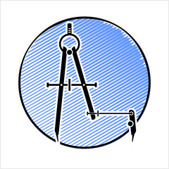 Drafting Compass Icon Y_2411001