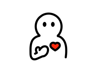 人の優しさ　イラスト