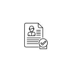 Clean and professional line art illustration representing hr compliance and business operations