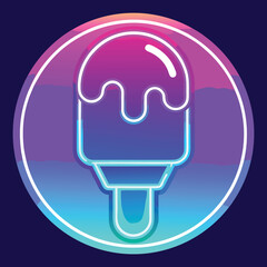 Creative Premium Ice Cream Illustration | Modern Trendy Dessert Vector Design