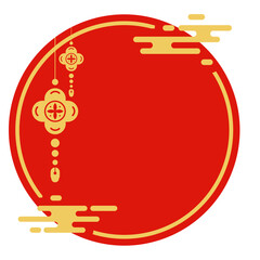 Traditional Chinese New Year Red Lantern Decoration
