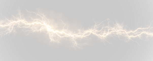 Explosive lightning burst radiating outward with glowing blue sparks. Perfect for impactful energy transitions. PNG