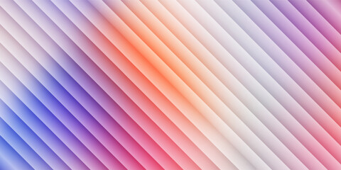 Vertical glass gradient distortion with vibrant holographic hues and soft blur. Abstract iridescent surface with rainbow ripple lines and light diffusion. Vector illustration