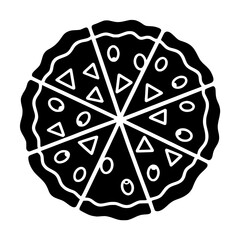 vector illustration of a pizza