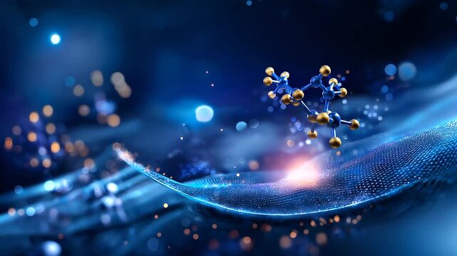 Graphene sheet artwork, carbon nanomaterial visualization, scientific illustration display, advanced material concept, nanotechnology representation, chemistry innovation graphic,