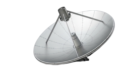 Satellite Dish Isolated on White Background