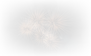 Glowing Festival Fireworks Over Black Sky PNG
