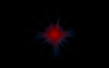 Abstract red light flare with blue rays a vibrant explosion of light and energy on a dark background perfect for science or technology concepts