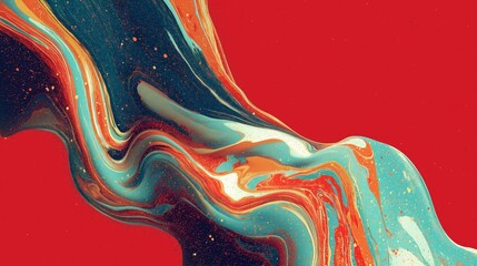 abstract background thick colorful color flow green red blue 