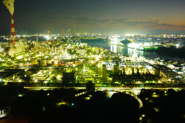 City of Lights by the Industrial Shore