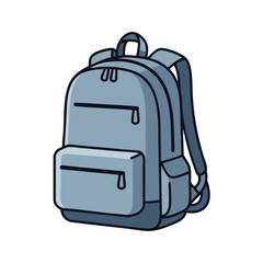 Simple Cartoon Backpack Illustration