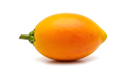 Ripe Peach Palm Fruit on White Background