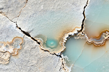 Aerial View, Geothermal Pools, Natural Wonders, Mineral Deposits, Earth Textures, Volcanic Craters, Hot Springs, Geology, Nature Patterns, Outdoor Exploration