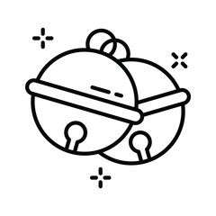 Grab this amazing hand drawn icon of christmas bell