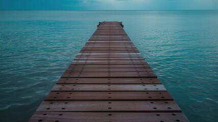 wooden pier in the sea
