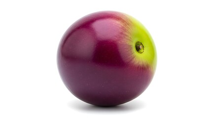 Fresh Red and Green Apple Isolated on White Background