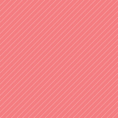Soft coral pink diagonal stripe seamless pattern over a coral pink background, perfect for branding, packaging, stationery, textiles, and contemporary geometric design uses.