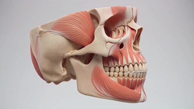 Realistic Anatomical Wax Model of Human Masseter Muscles and Skull