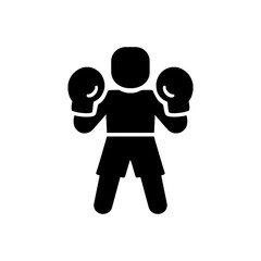 Obraz premium Professional Boxer Sport Fighter Icon