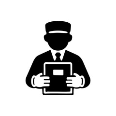 Chauffeur Driver Service Staff Icon