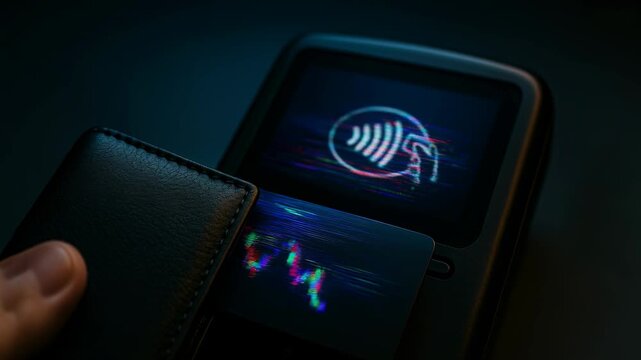 Secure contactless payment via tap transaction simplifies modern digital finance, offering solution for navigating cryptocurrency market and its inherent volatility