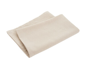 Linen napkin on a white isolated background