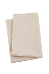 Linen napkin on a white isolated background