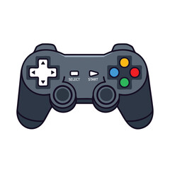 Vector Gaming Controller Illustration