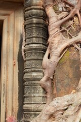 Prasat Pram at the ancient Khmer capital of Koh Ker in Cambodia