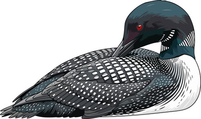 northern waters guardian natures intricate pattern and tranquil wilderness presence, isolated on transparent background