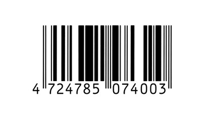 Barcode: A close-up shot of a black and white barcode, representing digital identification and inventory management.