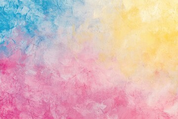 Fototapeta premium Light grainy background pink blue yellow retro summer noise texture pastel abstract gradient wide banner header backdrop