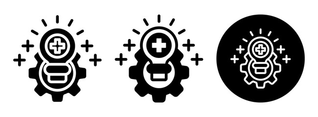 Medical Innovation Icon Collection Glyph & Mixed Style