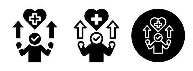 Improve Health Icon Collection Glyph & Mixed Style