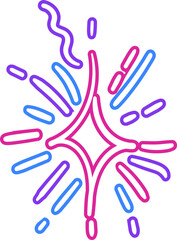 Neon Cute Sparkle Decoration