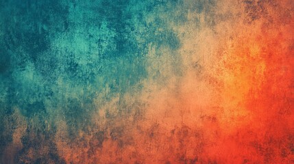 Grainy gradient background teal orange red blue retro noise texture summer banner poster backdrop design