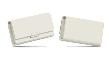 Elegant Clutch Purses Illustration: Modern Minimalism in Soft Cream Tones Depicting Style and Functionality with Sophisticated Accessory Design