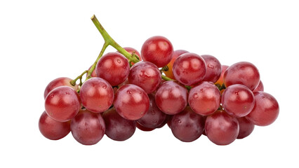 Isolated Red Seedless Grapes, Sweet Freshness, Juicy Burst of Flavor, Natural Sweet Snack