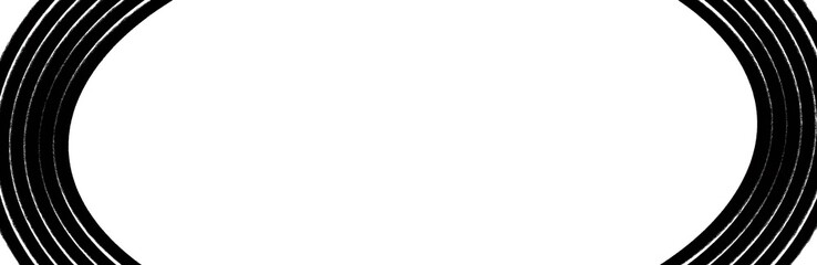 円の黒色のフレーム