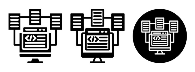 Code Framework Icon Collection Glyph & Mixed Style