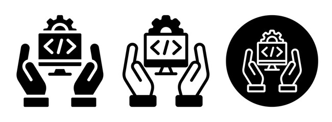 Software Support Icon Collection Glyph & Mixed Style