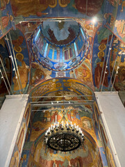 Walls in Spaso-Preobrazhenskiy the cathedral. Suzdal, Russia