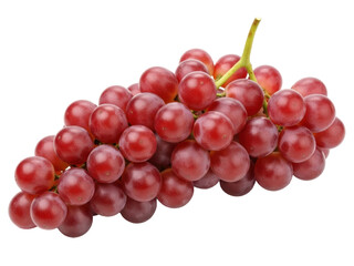 Isolated bunch of red grapes, fresh, healthy fruit, sweet, juicy and delicious snack or dessert