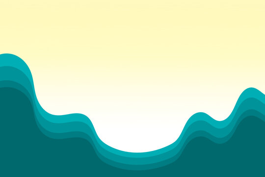 Blue acean wavy background. simple Wave banner background. ocean wave layer vector background