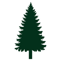 Collection of diverse forest tree silhouettes including various evergreen and deciduous species perfect for nature themed designs and outdoor illustrations