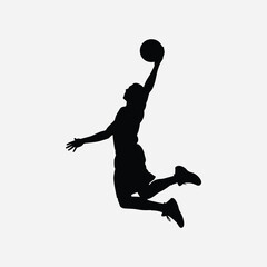 High-quality vector of a volleyball player in action. Perfect for sports logo design, posters, apparel prints, and digital branding.